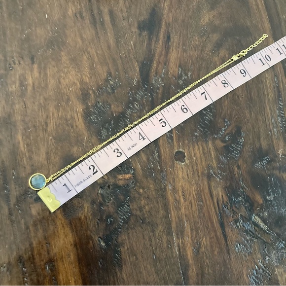 Gemstone Labradorite Gold Necklace 18-20” - Picture 6 of 7